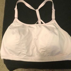 Light pink sports bra